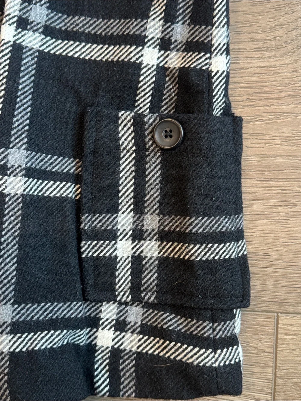 GAP Black and White Plaid Sleeveless Dress